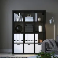 Стеллаж Ikea Kallax 147 x 112 x 39см cm / ЛДСП / Темно Коричневый photo 3