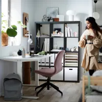 Стеллаж Ikea Kallax 147 x 112 x 39см cm / ЛДСП / Темно Коричневый photo 4