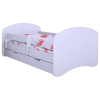 Детская кровать Happy Babies Happy L08 90 x 190 см / ПВХ / Белый