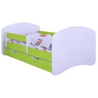 Детская кровать Happy Babies Happy L08 90 x 190 см / ПВХ / Зеленый