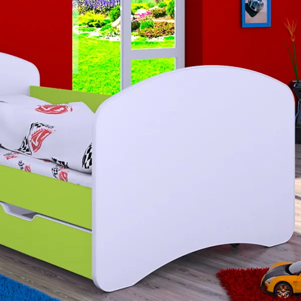 Pat pentru copii Happy Babies Happy L08 90 x 190 cm / PVC / Green photo 4 Pat pentru copii Happy Babies Happy L08 90 x 190 cm / PVC / Green photo 4
