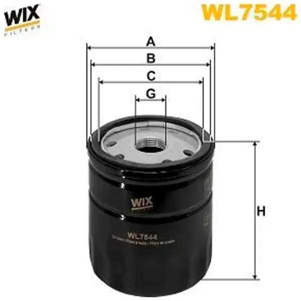 Filtru de ulei Wix Filters WL7544 WX-WL7544 photo 2