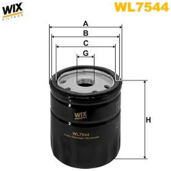 Filtru de ulei Wix Filters WL7544 WX-WL7544 photo 2