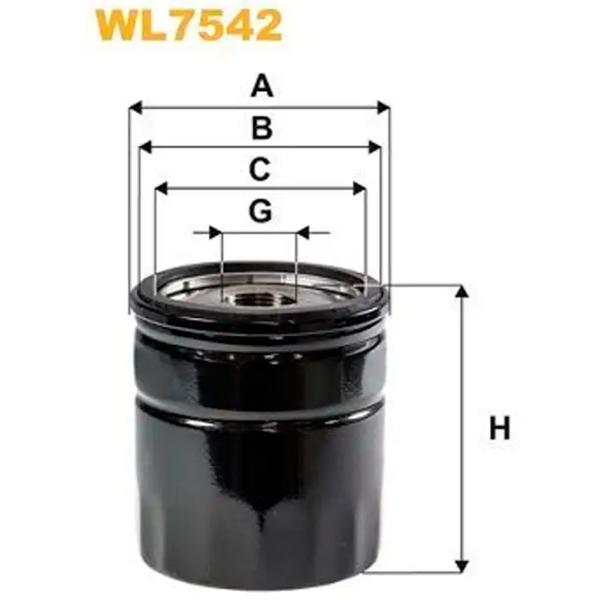 Масляный фильтр Wix Filters WL7542 WX-WL7542 photo 2