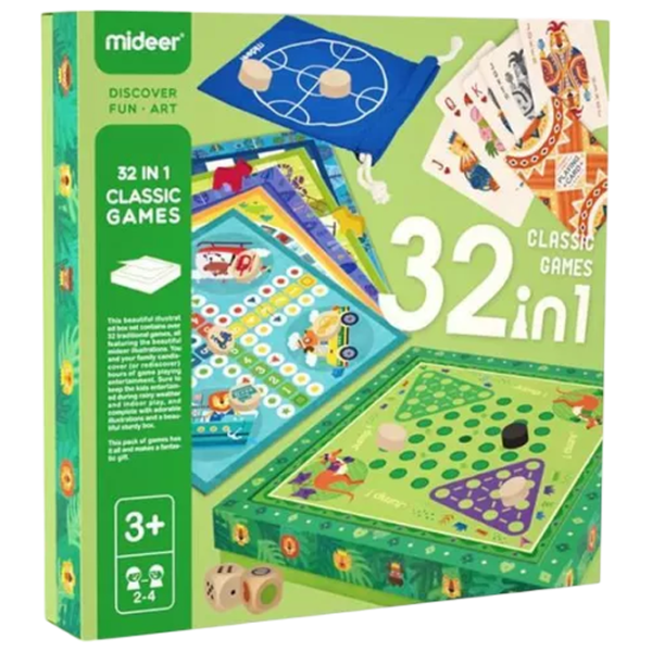 Настольная игра Mideer 32 in 1 Classic Games 3+/ Стратегия photo 1