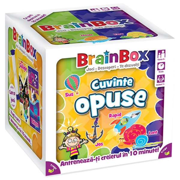 Joc de masă BrainBox Opposing words 4+/ Dezvoltare photo 1 Joc de masă BrainBox Opposing words 4+/ Dezvoltare photo 1