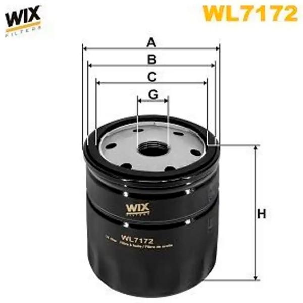Масляный фильтр Wix Filters WL7172 WX-WL7172 photo 2