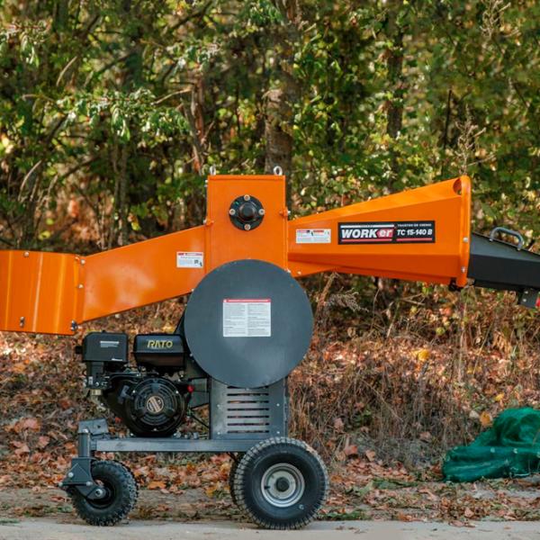 Измельчитель для веток Technoworker TC 15-140 B 114 дБ / 1100 Вт photo 3