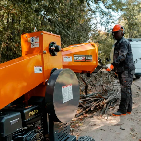 Измельчитель для веток Technoworker TC 15-140 B 114 дБ / 1100 Вт photo 5