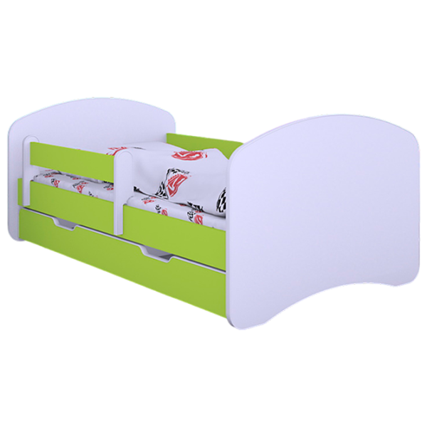 Pat pentru copii Happy Babies Happy L10 90 x 200 cm / PVC / Green photo 1