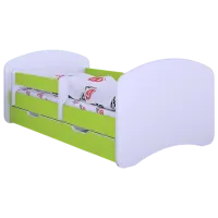 Pat pentru copii Happy Babies Happy L10 90 x 200 cm / PVC / Green