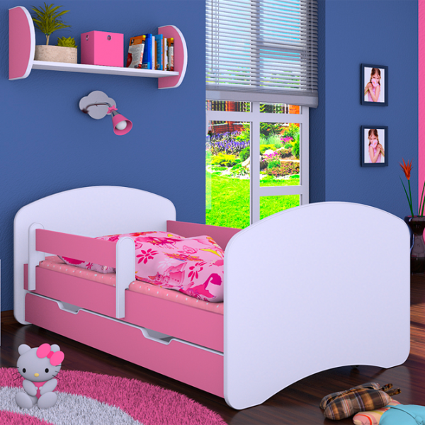 Детская кровать Happy Babies Happy L10 90 x 200 см / ПВХ / Розовый photo 3 Детская кровать Happy Babies Happy L10 90 x 200 см / ПВХ / Розовый photo 3