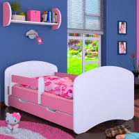Детская кровать Happy Babies Happy L10 90 x 200 см / ПВХ / Розовый photo 3