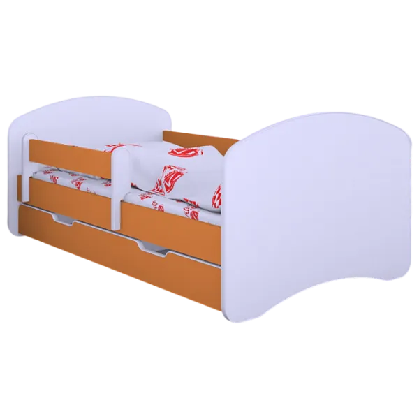 Pat pentru copii Happy Babies Happy L10 90 x 200 cm / PVC / Orange photo 1 Pat pentru copii Happy Babies Happy L10 90 x 200 cm / PVC / Orange photo 1