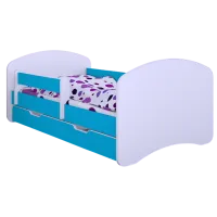 Детская кровать Happy Babies Happy L10 90 x 200 см / ПВХ / Синий