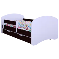 Детская кровать Happy Babies Happy L10 90 x 200 см / ПВХ / Венге