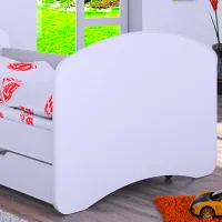 Детская кровать Happy Babies Happy L10 90 x 200 см / ПВХ / Белый photo 4