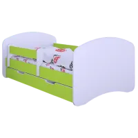 Детская кровать Happy Babies Happy L06 90 x 180 см / Щит / Зеленый
