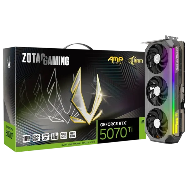 Placă video Zotac GeForce RTX 5070 Ti AMP Extreme INFINITY PCI Express x16 5.0 / 16 GB photo 6