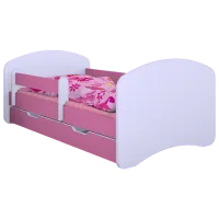 Детская кровать Happy Babies Happy L02 70 x 140 см / Щит / Розовый