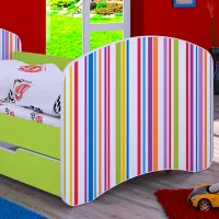 Детская кровать Happy Babies Happy Colored Lines L10 90 x 200 см / ПВХ / Зеленый photo 3