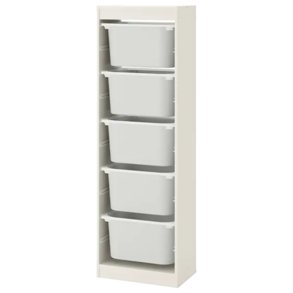 Etajeră cu containere Ikea Trofast  145 x 46 x 30 cm / PAL / White photo 1