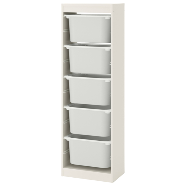Etajeră cu containere Ikea Trofast  145 x 46 x 30 cm / PAL / White photo 1