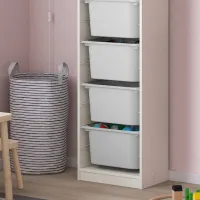 Etajeră cu containere Ikea Trofast 145 x 46 x 30 cm / PAL / White photo 3