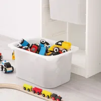 Etajeră cu containere Ikea Trofast 145 x 46 x 30 cm / PAL / White photo 5