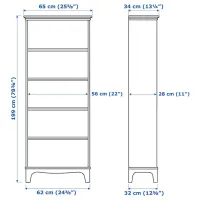 Стеллаж Ikea Lommarp 199 x 65 x 34см cm / ЛДСП / Dark blue-green photo 2