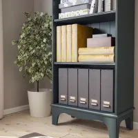 Стеллаж Ikea Lommarp 199 x 65 x 34см cm / ЛДСП / Dark blue-green photo 5
