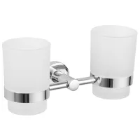 Pahar pentru periuțe de dinți Frud R15108 Sticlă / Chrome / Pe perete