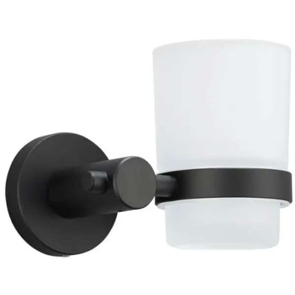 Pahar pentru periuțe de dinți Frap F30206 Sticlă / Black / Pe perete photo 1