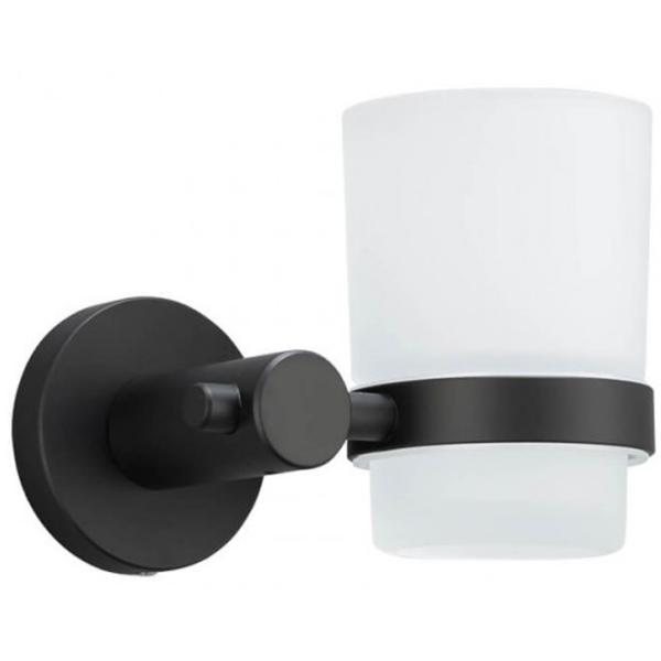 Pahar pentru periuțe de dinți Frap F30206 Sticlă / Black / Pe perete photo 1