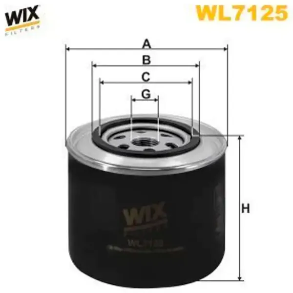 Filtru de ulei Wix Filters WL7125 WX-WL7125 photo 4 Filtru de ulei Wix Filters WL7125 WX-WL7125 photo 4