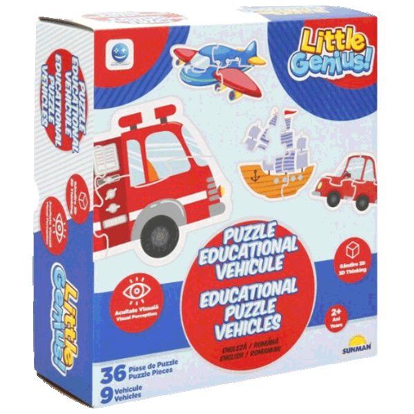 Puzzle Noriel Vehicule 3+/ Numărul de piese: 36 photo 1