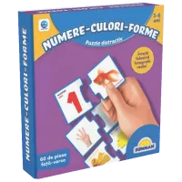 Puzzle Noriel Числа-цвета-формы 3+/ Количество деталей: 60