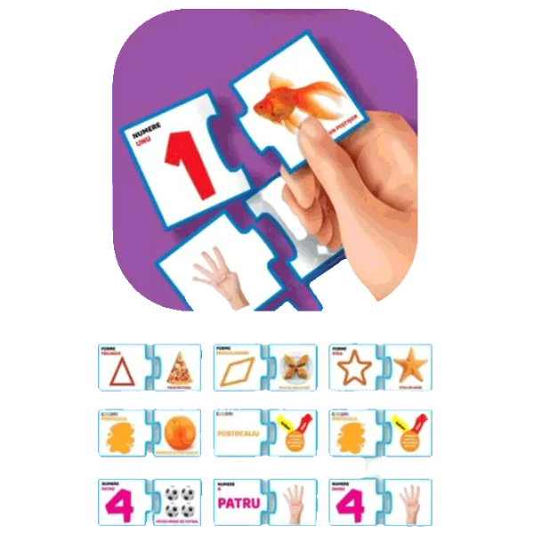 Puzzle Noriel Numere-culori-forme 3+/ Numărul de piese: 60 photo 3