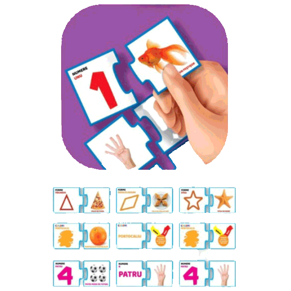 Puzzle Noriel Numere-culori-forme 3+/ Numărul de piese: 60 photo 3