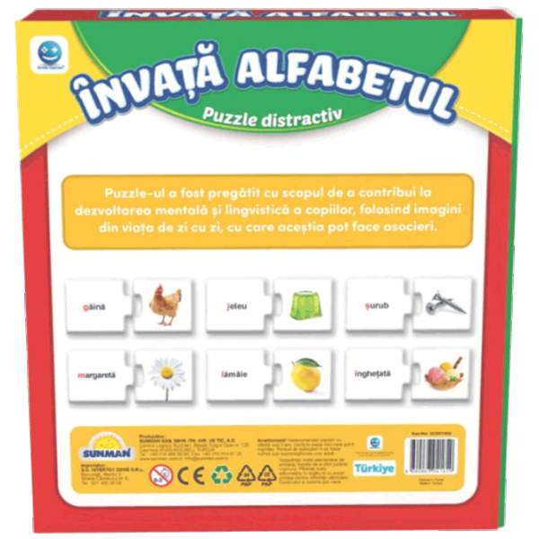 Puzzle Noriel Învata Alfabetul 3+/ Количество деталей: 60 photo 3