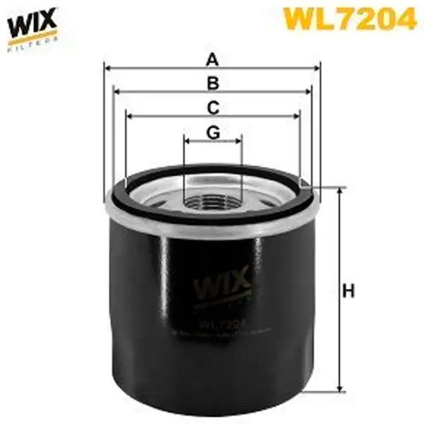 Filtru de ulei Wix Filters WL7204 WX-WL7204 photo 2