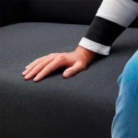 Canapea de colț Ikea Linanas (5527788) Stofă / Dark Gray photo 5