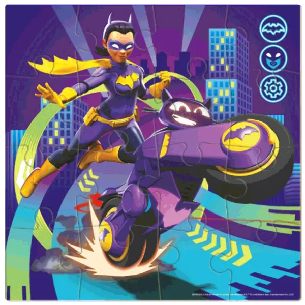 Puzzle DoDo Batwheels Progressive 3+/ Количество деталей: 16 photo 2