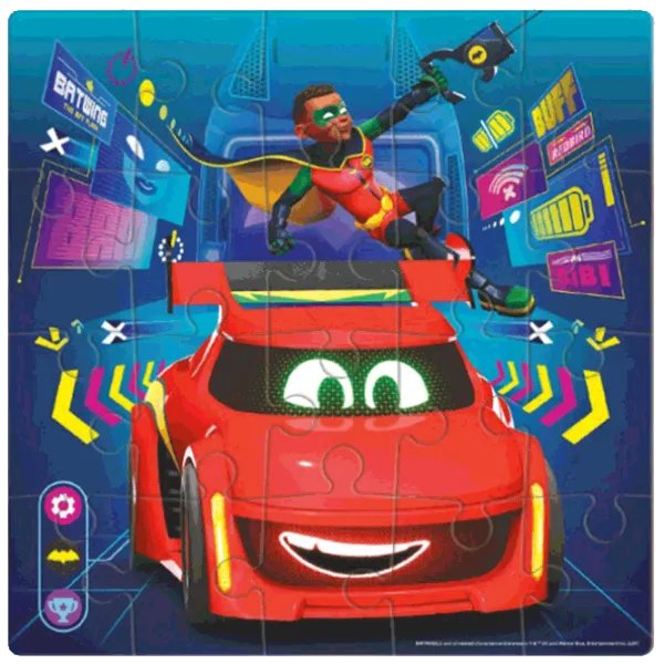 Puzzle DoDo Batwheels Progressive 3+/ Количество деталей: 20 photo 2