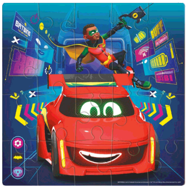 Puzzle DoDo Batwheels Progressive 3+/ Количество деталей: 20 photo 2