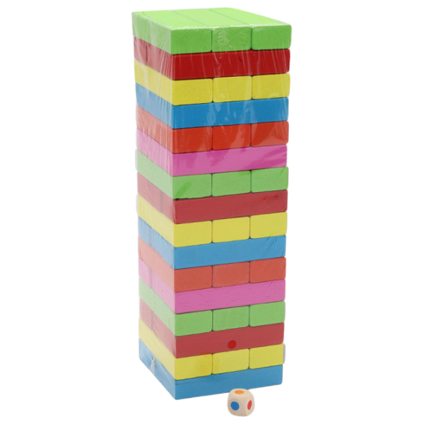 Настольная игра New World Color Building Blocks 3+/ Jenga photo 2