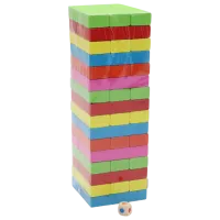 Joc de masă New World Color Building Blocks 3+/ Jenga photo 2