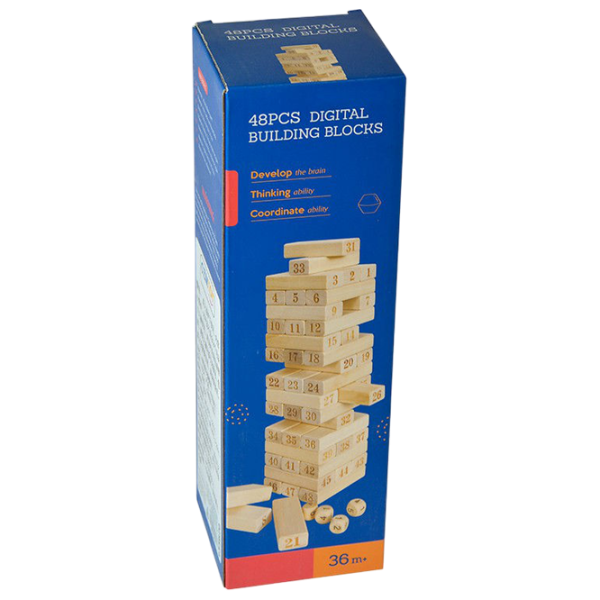 Настольная игра New World Color Building Blocks 3+/ Jenga photo 3