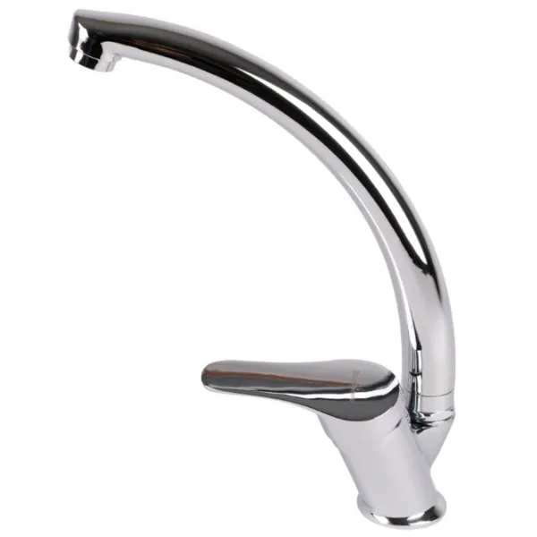 Baterie pentru bucătărie SanDonna F1069 Mono comandă / Pivotantă / Alamă / Inox photo 2