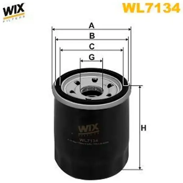 Масляный фильтр Wix Filters WL7134 WX-WL7134 photo 2 Масляный фильтр Wix Filters WL7134 WX-WL7134 photo 2